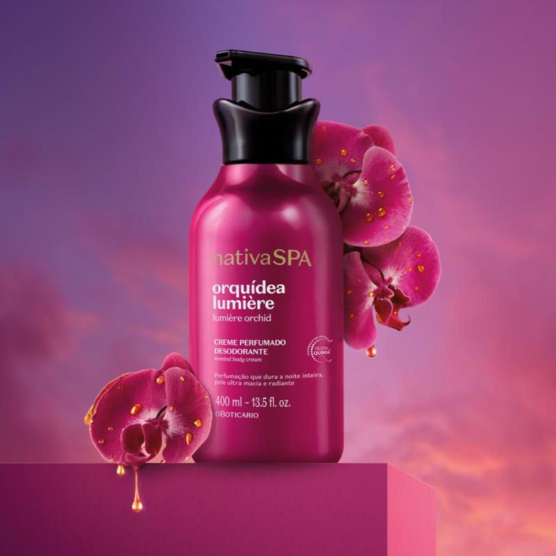 Loção hidratante orquidea lumiere 400ml - O Boticário / Ray